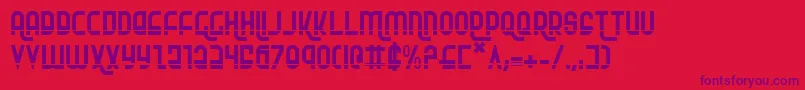 Rokikierla Font – Purple Fonts on Red Background