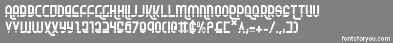 Rokikierla-fontti – valkoiset fontit harmaalla taustalla