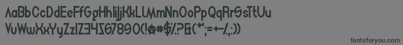 MightySquidge Font – Black Fonts on Gray Background