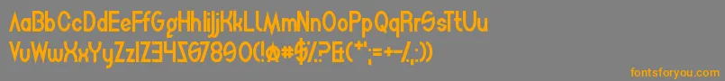 MightySquidge Font – Orange Fonts on Gray Background
