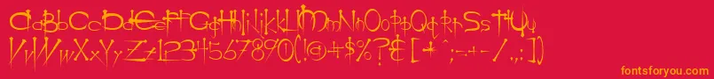 Подробнее о шрифте Og Шрифт Og – оранжевые шрифты на красном фоне