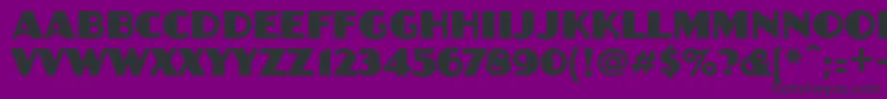 Police Anchorjack – polices noires sur fond violet
