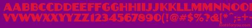 fuente Anchorjack – Fuentes Rojas Sobre Fondo Morado
