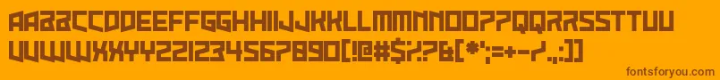 fuente SunkFoalBrother – Fuentes Marrones Sobre Fondo Naranja