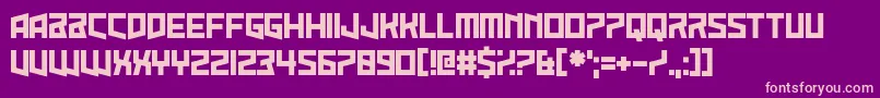 SunkFoalBrother Font – Pink Fonts on Purple Background
