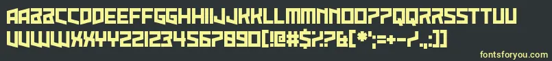 SunkFoalBrother Font – Yellow Fonts on Black Background