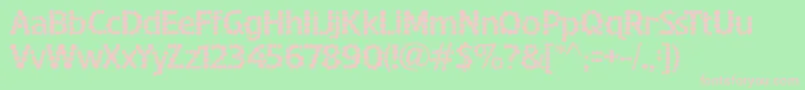 SpottedFever Font – Pink Fonts on Green Background