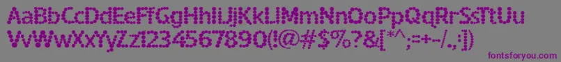 SpottedFever Font – Purple Fonts on Gray Background