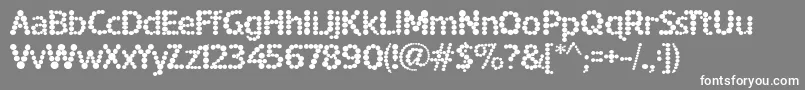 SpottedFever Font – White Fonts on Gray Background