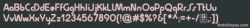 QuesatBoldDemo Font – Pink Fonts on Black Background