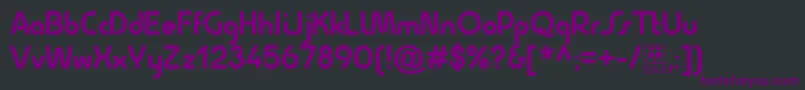 Шрифт QuesatBoldDemo – фиолетовые шрифты на чёрном фоне