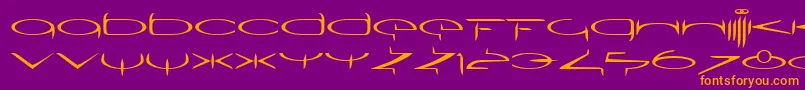 SubmergetwoLtRegular Font – Orange Fonts on Purple Background