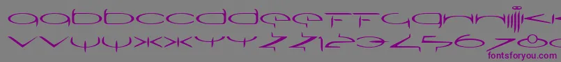 SubmergetwoLtRegular Font – Purple Fonts on Gray Background