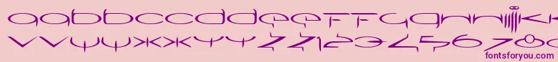 SubmergetwoLtRegular Font – Purple Fonts on Pink Background