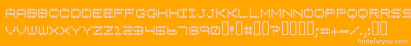 En savoir plus sur la police Vertical Police Vertical – polices roses sur fond orange