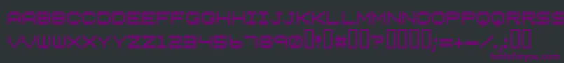 Fonte Vertical – fontes roxas em um fundo preto