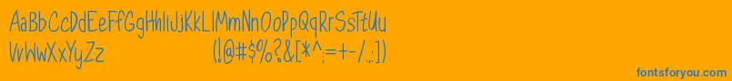 Más sobre la fuente DorathyPersonalUseOnly fuente DorathyPersonalUseOnly – Fuentes Azules Sobre Fondo Naranja