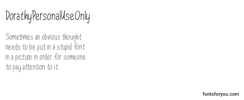 DorathyPersonalUseOnly (56637) Font