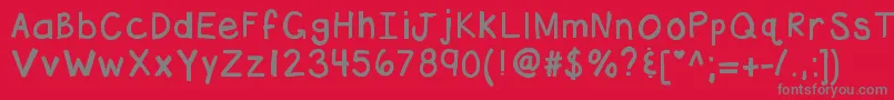 Шрифт Kbhottamale – серые шрифты на красном фоне