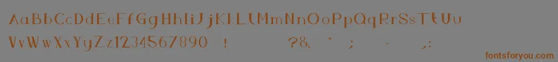 FsAbc-Schriftart – Braune Schriften auf grauem Hintergrund