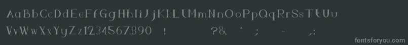 FsAbc Font – Gray Fonts on Black Background