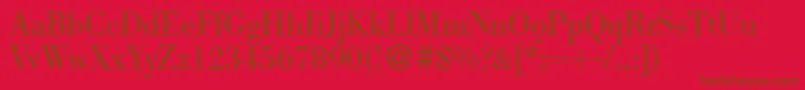 En savoir plus sur la police BodolightdbNormal Police BodolightdbNormal – polices brunes sur fond rouge