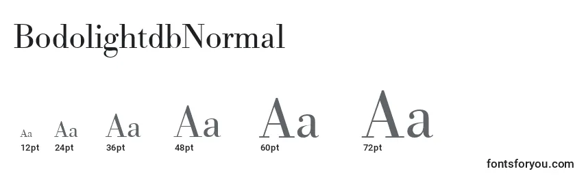 BodolightdbNormal Font Sizes