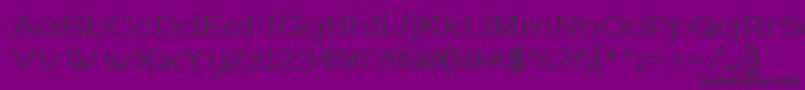 CharringtonWide Font – Black Fonts on Purple Background