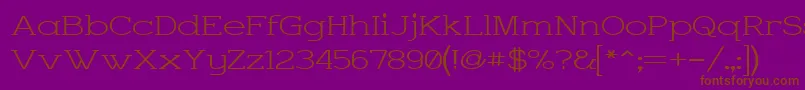 CharringtonWide Font – Brown Fonts on Purple Background