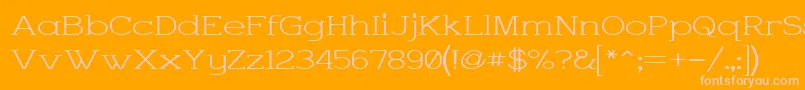 CharringtonWideフォントについての詳細 フォントCharringtonWide – オレンジの背景にピンクのフォント