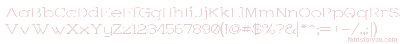 CharringtonWide Font – Pink Fonts on White Background
