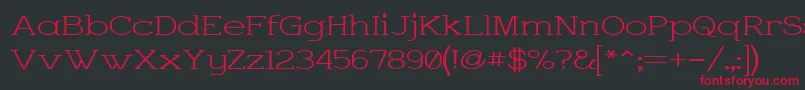 CharringtonWide Font – Red Fonts on Black Background