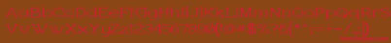 CharringtonWide Font – Red Fonts on Brown Background