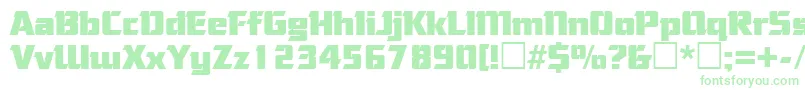 CorneredRegular Font – Green Fonts on White Background