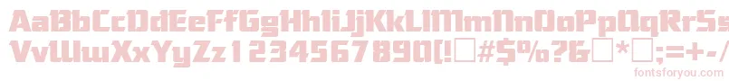 CorneredRegular Font – Pink Fonts on White Background