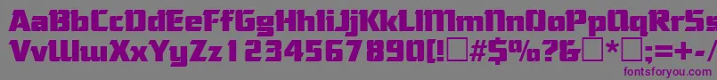 CorneredRegular Font – Purple Fonts on Gray Background