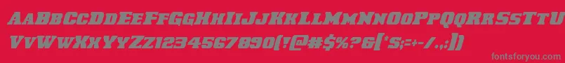 Laredotrailcondital Font – Gray Fonts on Red Background