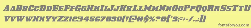 Laredotrailcondital Font – Gray Fonts on Yellow Background