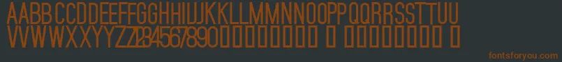 MojaveBold Font – Brown Fonts on Black Background