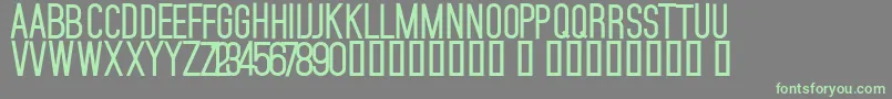 MojaveBold Font – Green Fonts on Gray Background