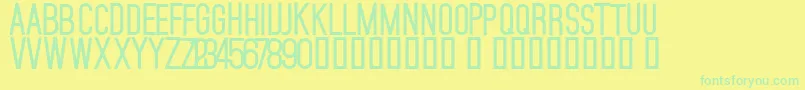 Шрифт MojaveBold – зелёные шрифты на жёлтом фоне
