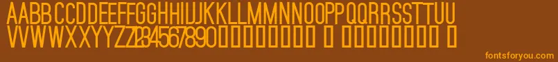 MojaveBold Font – Orange Fonts on Brown Background