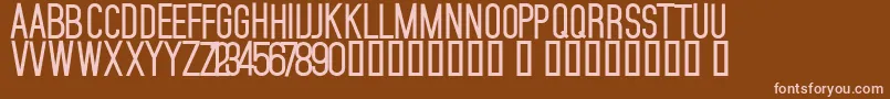 MojaveBold Font – Pink Fonts on Brown Background