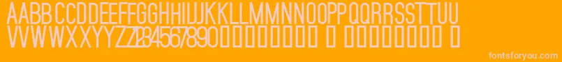 MojaveBold-Schriftart – Rosa Schriften auf orangefarbenem Hintergrund