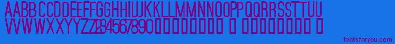 MojaveBold Font – Purple Fonts on Blue Background