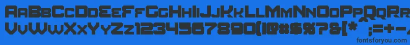 AmuroBold Font – Black Fonts on Blue Background