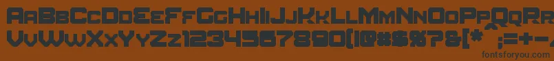 Шрифт AmuroBold – чёрные шрифты на коричневом фоне