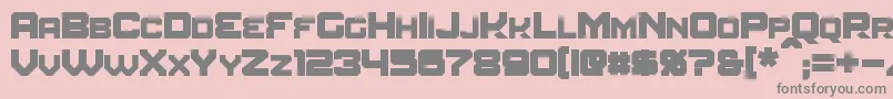 AmuroBold Font – Gray Fonts on Pink Background