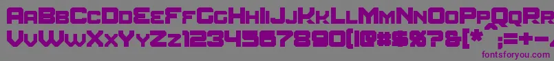 AmuroBold Font – Purple Fonts on Gray Background