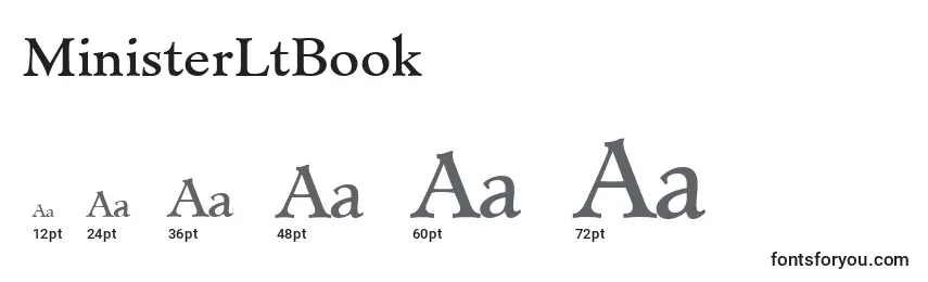Размеры шрифта MinisterLtBook